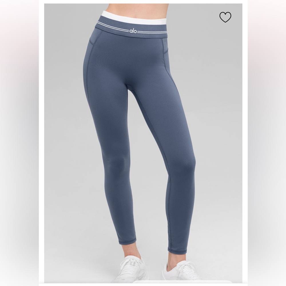 NWOT Alo Yoga Airbrush High-Waist 7/8 Better Together Legging - Bluestone - XXS